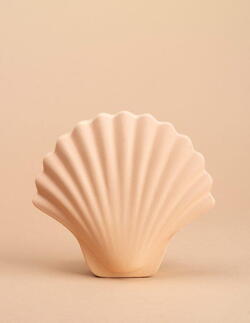 Seashell vase – ecru
