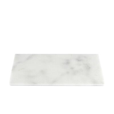 Serveringsbræt i marmor 20×40 – hvid