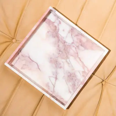Marmor bakke – pink