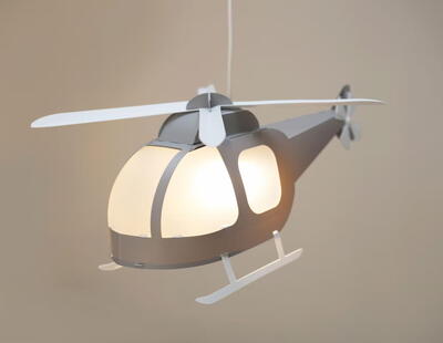 Helikopter lampe - grå