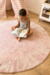 Vaskbar tæppe ABC - vintage pink