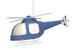 Helikopter lampe - blå